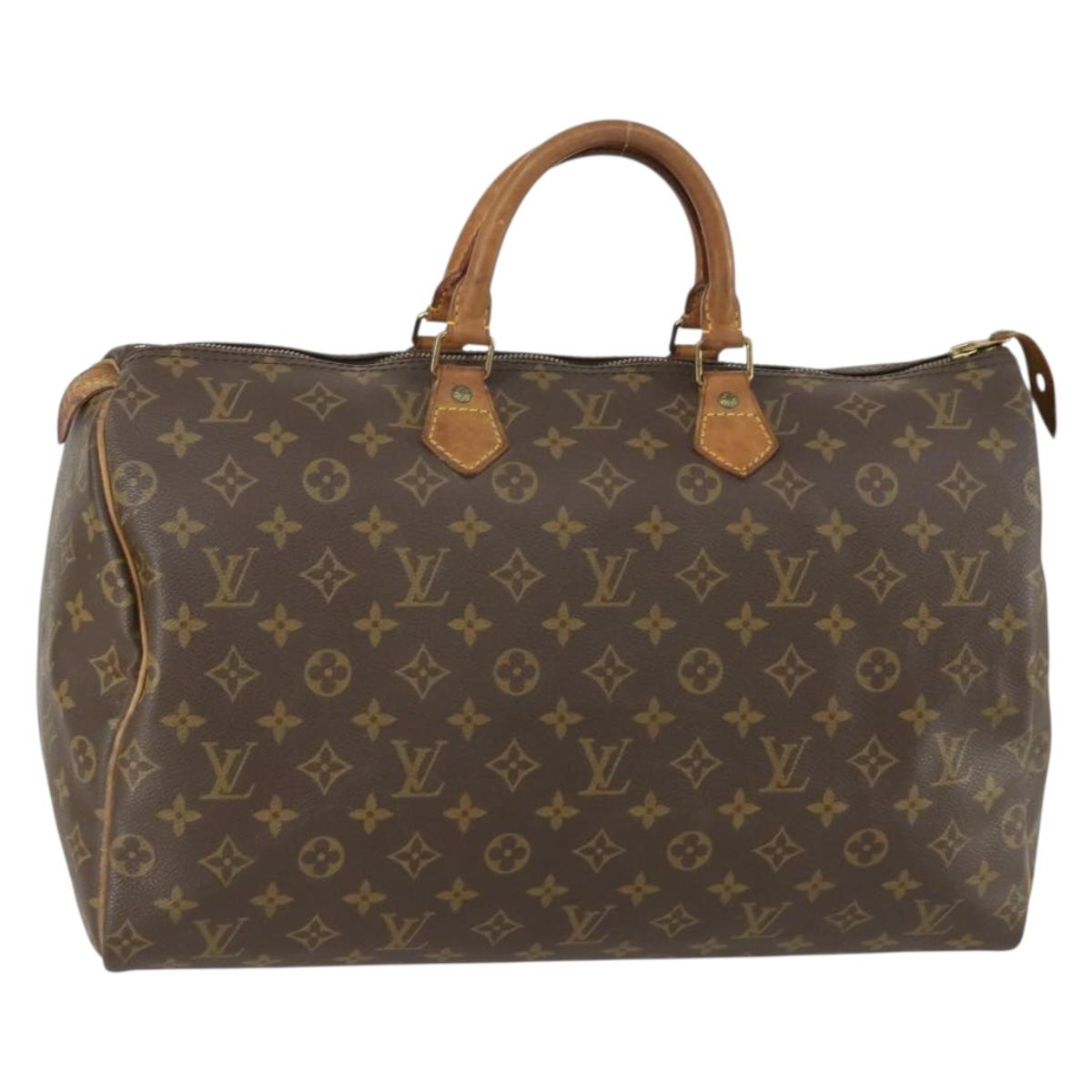 LOUIS VUITTON Monogram Speedy 40 Hand Bag M41522 LV Auth am10446