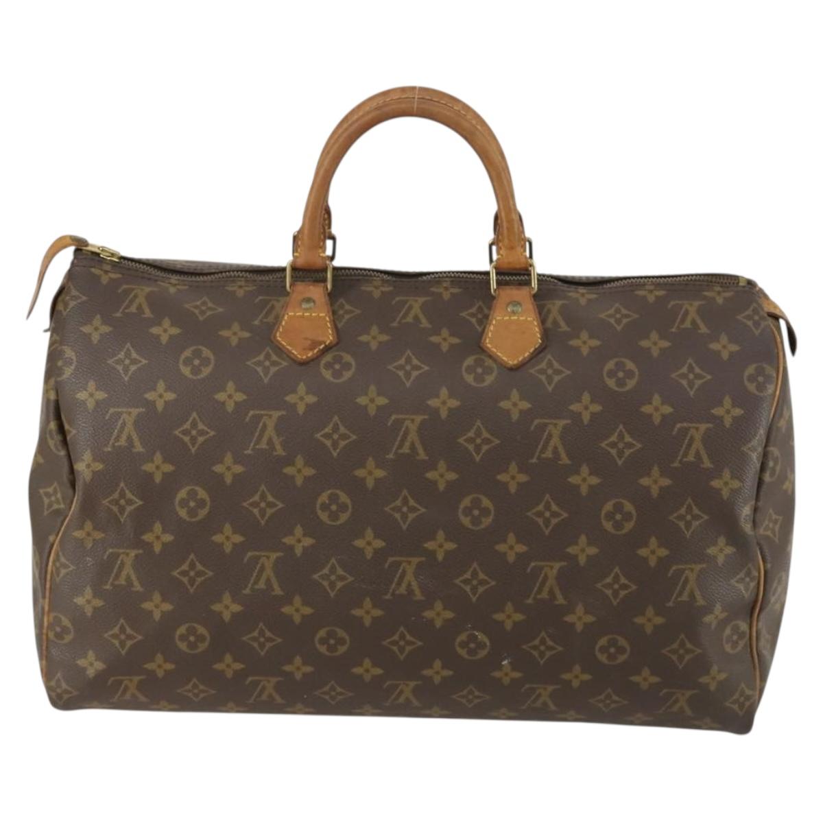 LOUIS VUITTON Monogram Speedy 40 Hand Bag M41522 LV Auth am10446