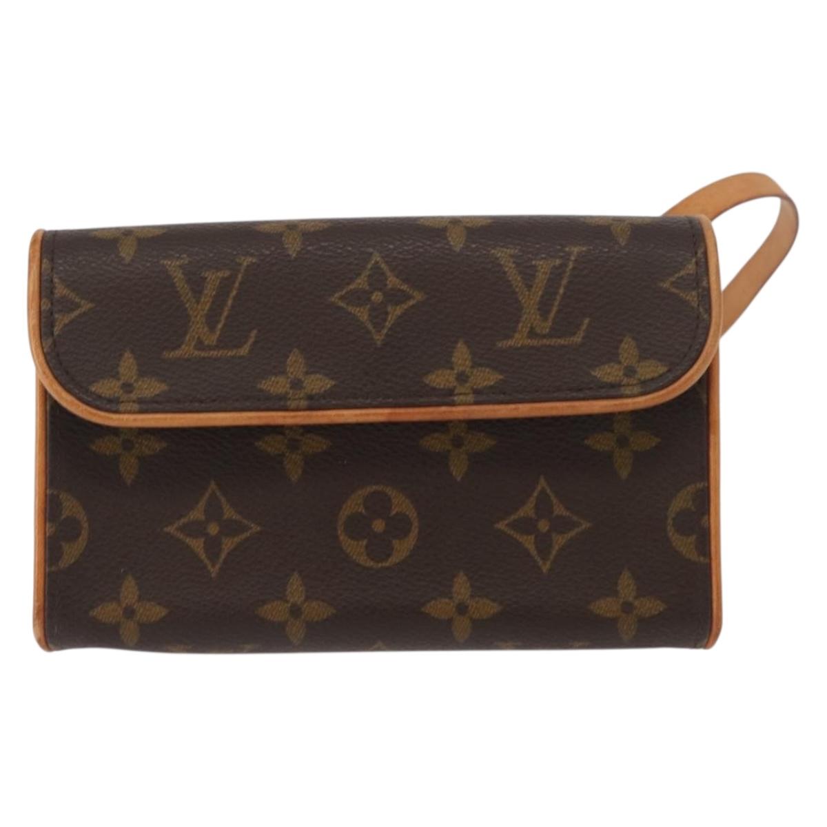 LOUIS VUITTON Monogram Pochette Florentine Waist bag M51855 LV Auth am10458