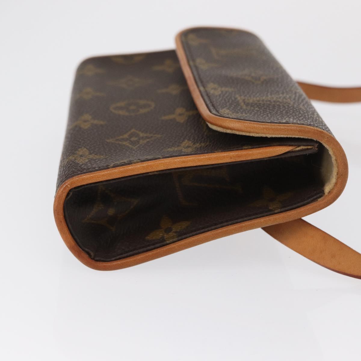 LOUIS VUITTON Monogram Pochette Florentine Waist bag M51855 LV Auth am10458