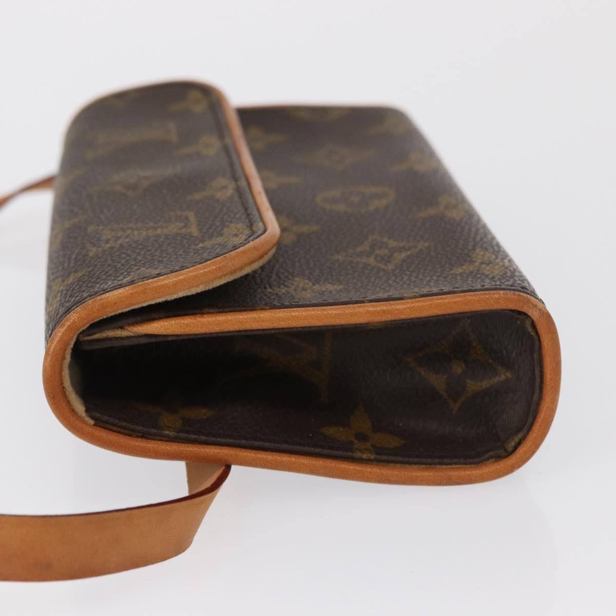 LOUIS VUITTON Monogram Pochette Florentine Waist bag M51855 LV Auth am10458