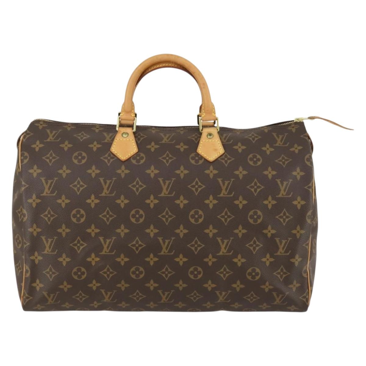 LOUIS VUITTON Monogram Speedy 40 Hand Bag M41522 LV Auth am10484V