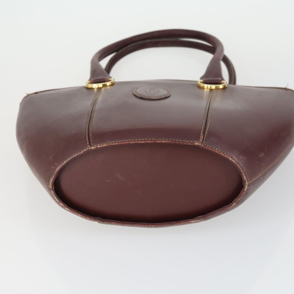 PRADA Cartier Gucci Bag Patent leather 3 Set Black Brown Bordeaux Auth am10507
