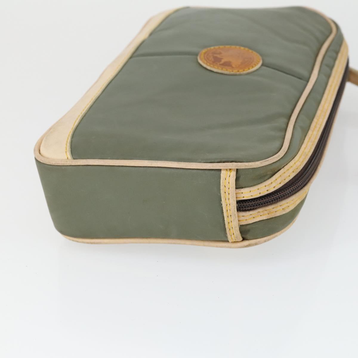 HUNTING WORLD Gucci Dunhill Bag PVC Leather 3 Set Green Gray black Auth am10513