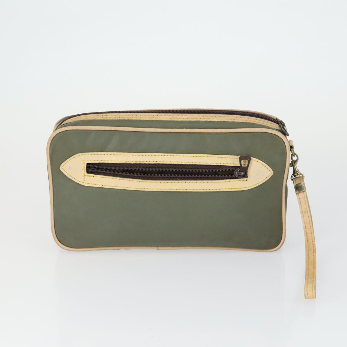 HUNTING WORLD Gucci Dunhill Bag PVC Leather 3 Set Green Gray black Auth am10513
