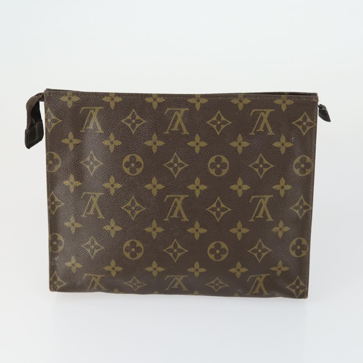 LOUIS VUITTON Monogram Clutch Bag 2 Set LV Auth am10514