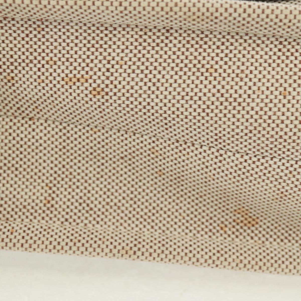 Chloe Woody Hand Bag Canvas 2way Ivory Gold Auth am10546V