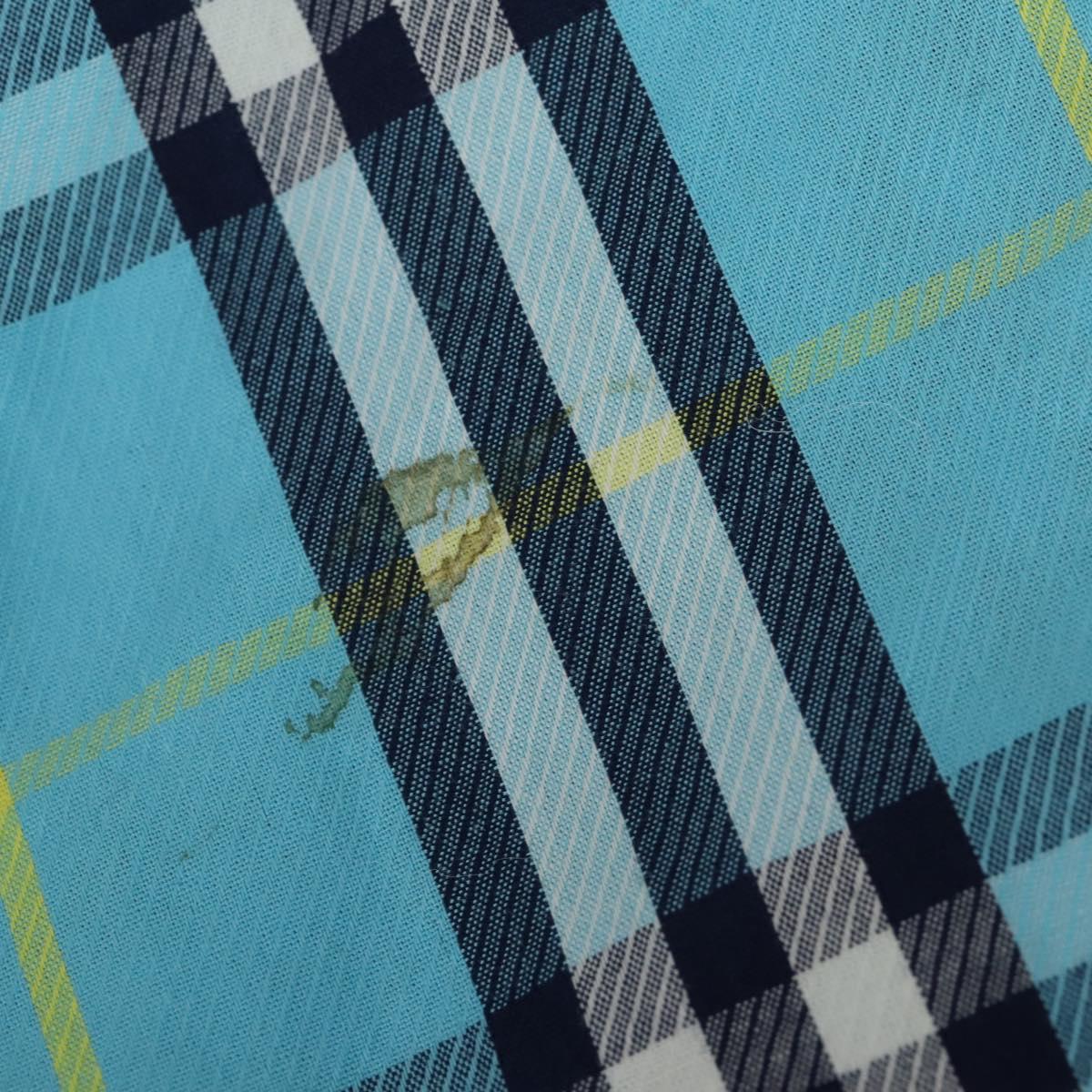 BURBERRY Nova Check Skirt Cotton 7 Set Beige Red blue Auth am10553
