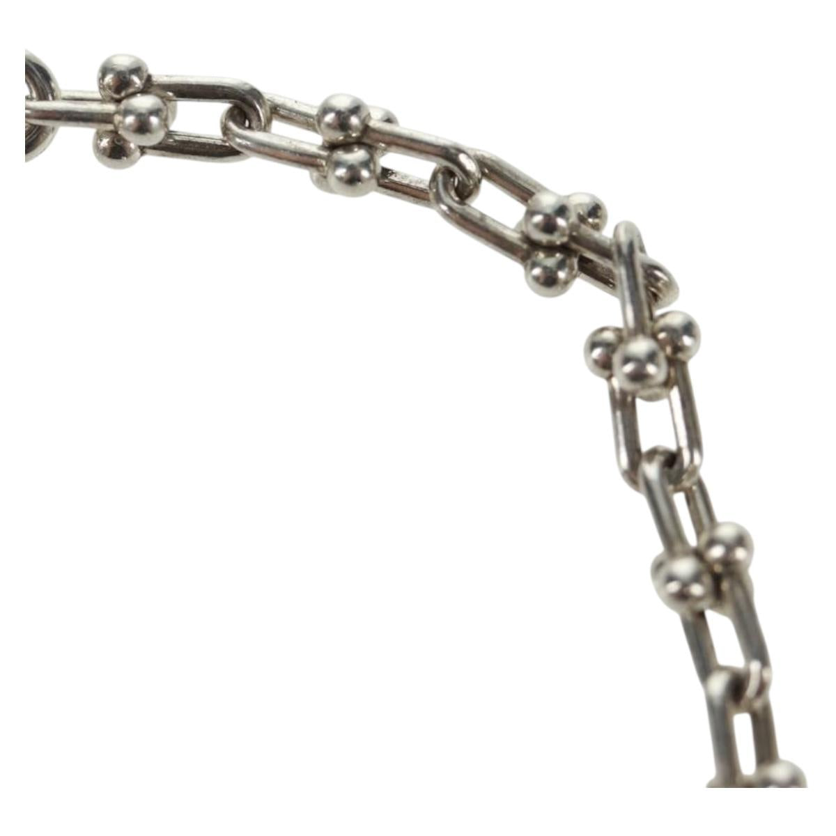 TIFFANY&Co. Hardware Micro Bracelet Ag925 Silver Auth am10554SAV
