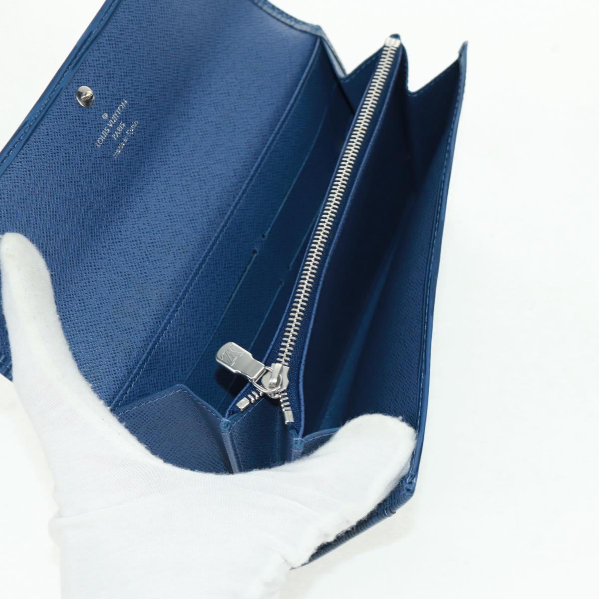 LOUIS VUITTON Epi Pochette Porte Monnaie Credit Myrtille M6359G LV Auth am10576V