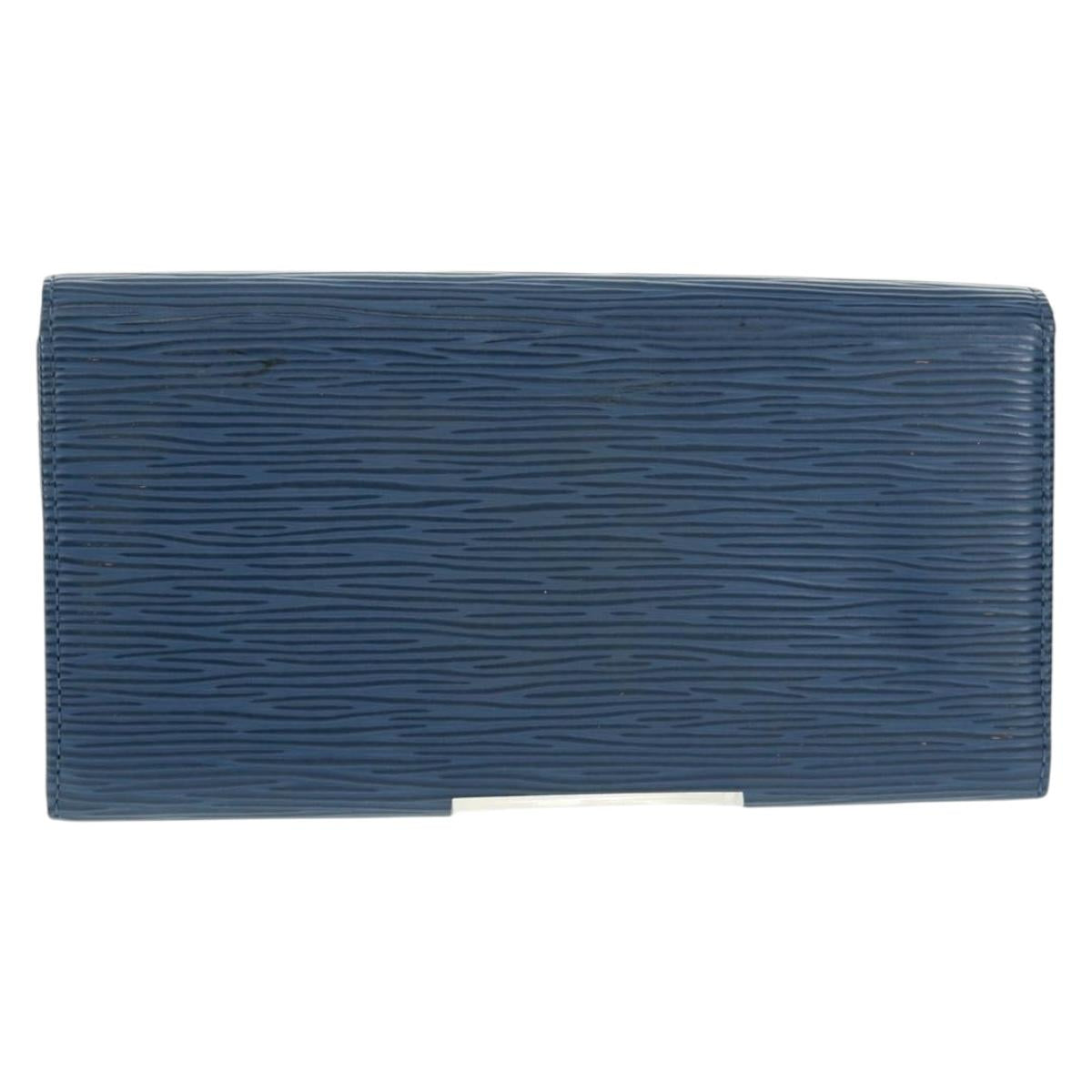 LOUIS VUITTON Epi Pochette Porte Monnaie Credit Myrtille M6359G LV Auth am10576V