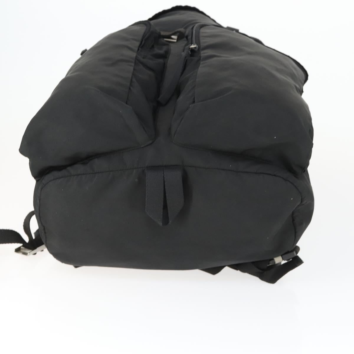 PRADA Backpack Nylon Black Silver Auth am10580