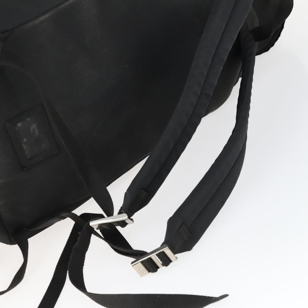 PRADA Backpack Nylon Black Silver Auth am10580