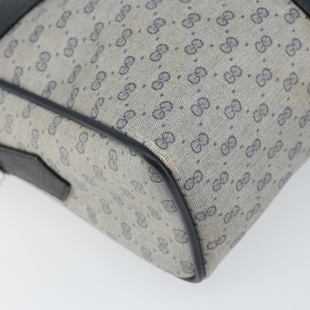 GUCCI Micro GG Supreme Sherry Line Bag PVC Navy Gold 001 56 0852 Auth am10608