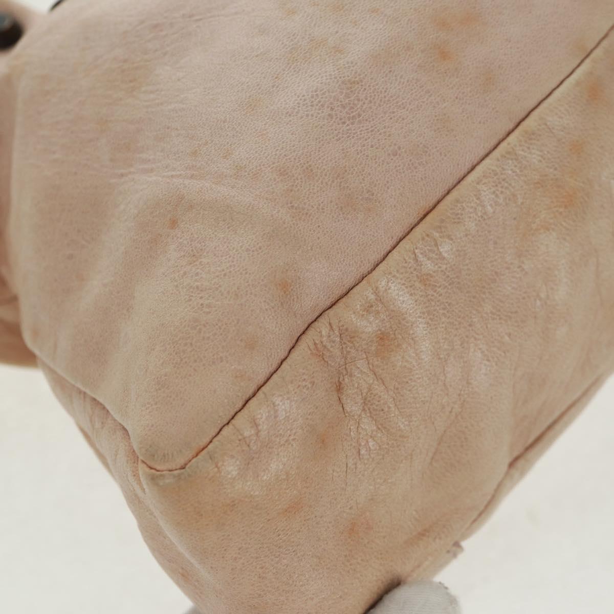 BALENCIAGA The First Hand Bag Leather 2way Pink 103208 Auth am10609V