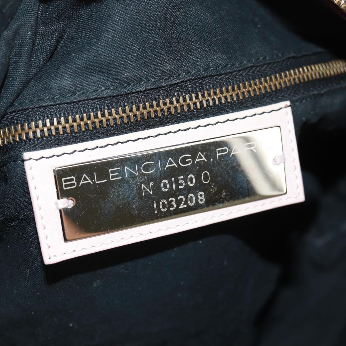 BALENCIAGA The First Hand Bag Leather 2way Pink 103208 Auth am10609V