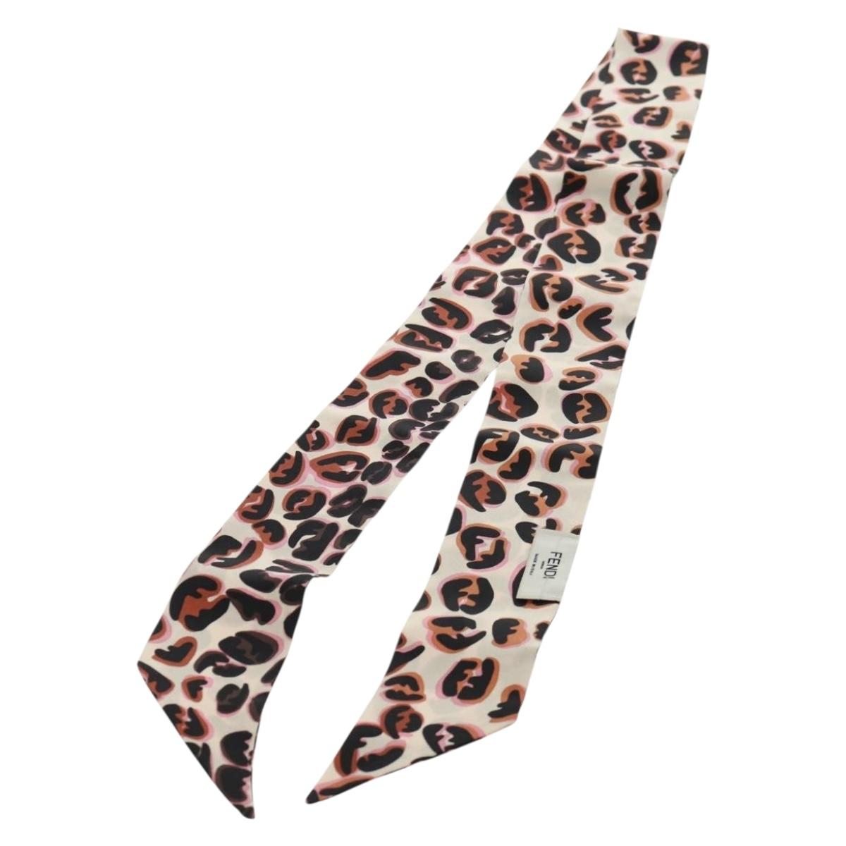 FENDI Scarf Silk Multicolor Auth am10621V