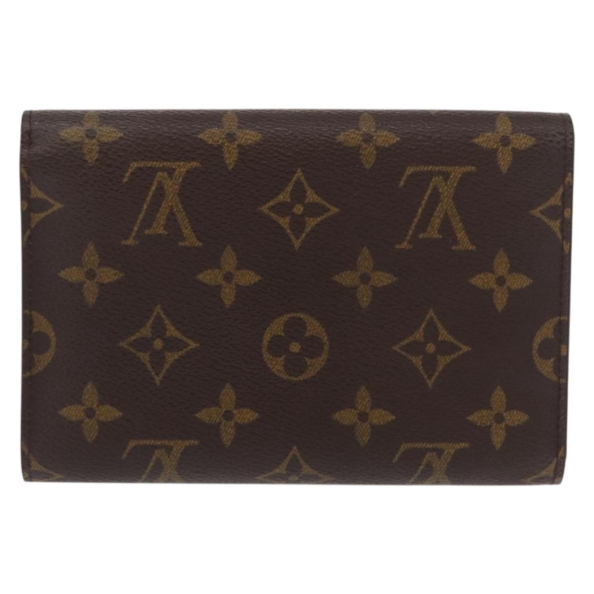 LOUIS VUITTON Monogram Porte Tresor Etui Papie Wallet M61202 LV Auth am10624V