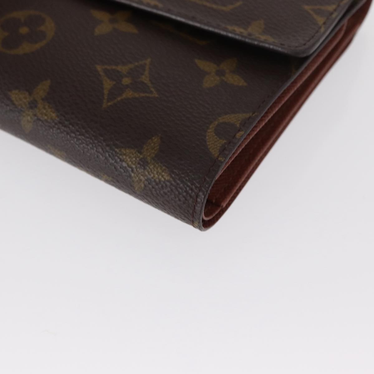 LOUIS VUITTON Monogram Porte Tresor Etui Papie Wallet M61202 LV Auth am10624V