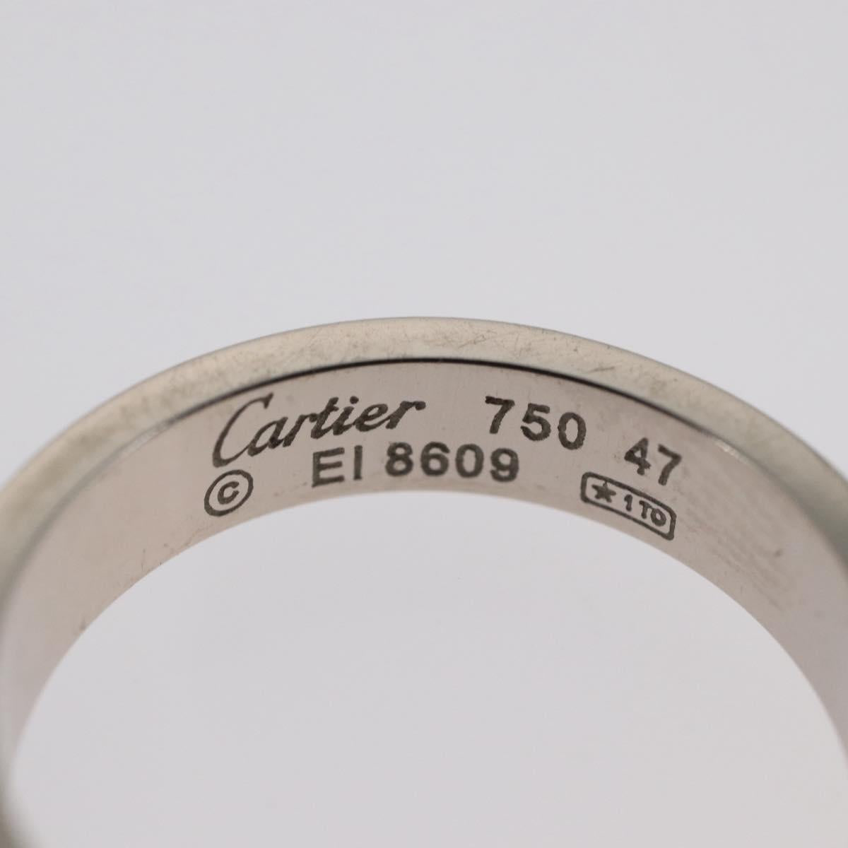 CARTIER Love Ring Ring 750 White gold Auth am10660SM