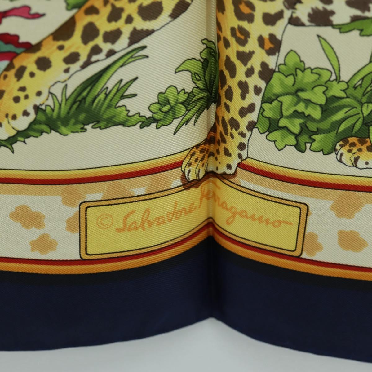Salvatore Ferragamo Elephant Cheetah Lion Jaguar Leopard Tiger Auth am10674V