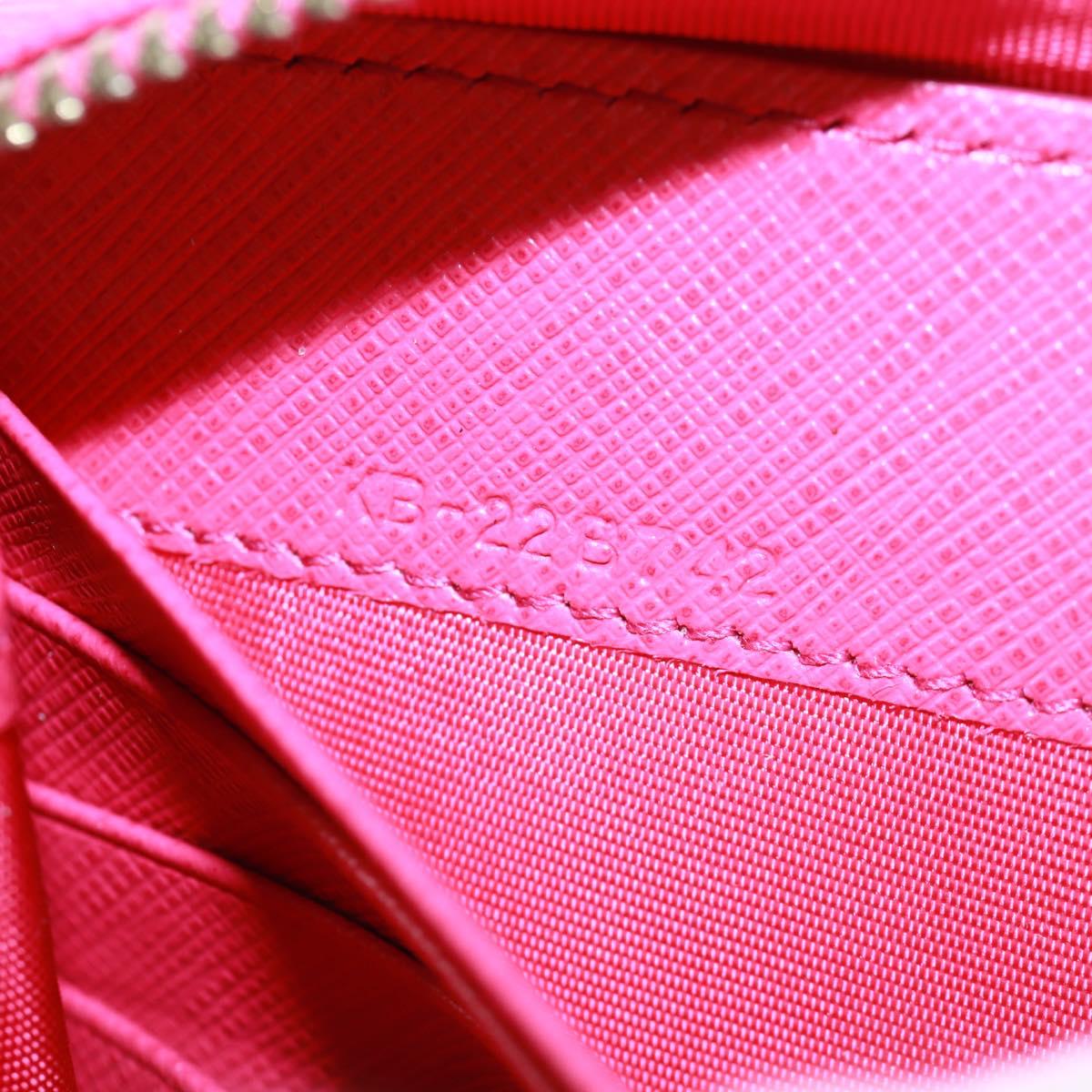 Salvatore Ferragamo Gancini Round Long Wallet Leather Pink Gold Auth am10679V