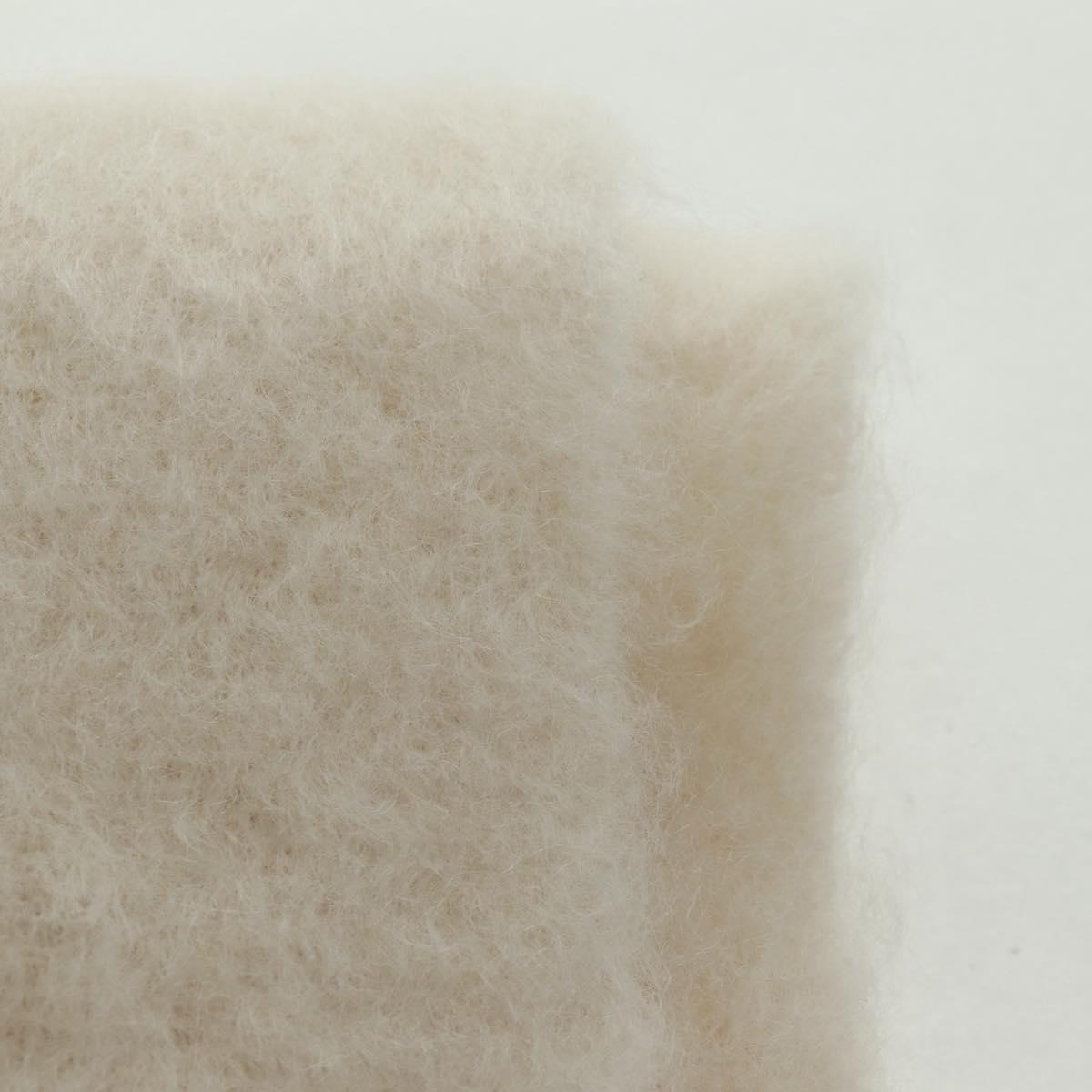 LOEWE Anagram Scarf Wool Mohair White Auth am10695V