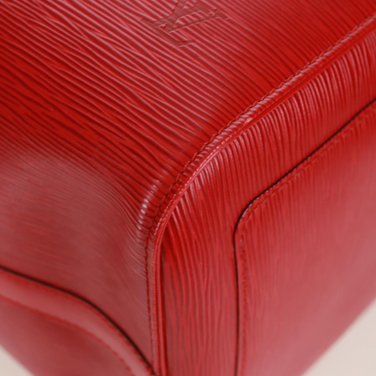 LOUIS VUITTON Epi Keepall 50 Boston Bag Red M42967 LV Auth am10702V