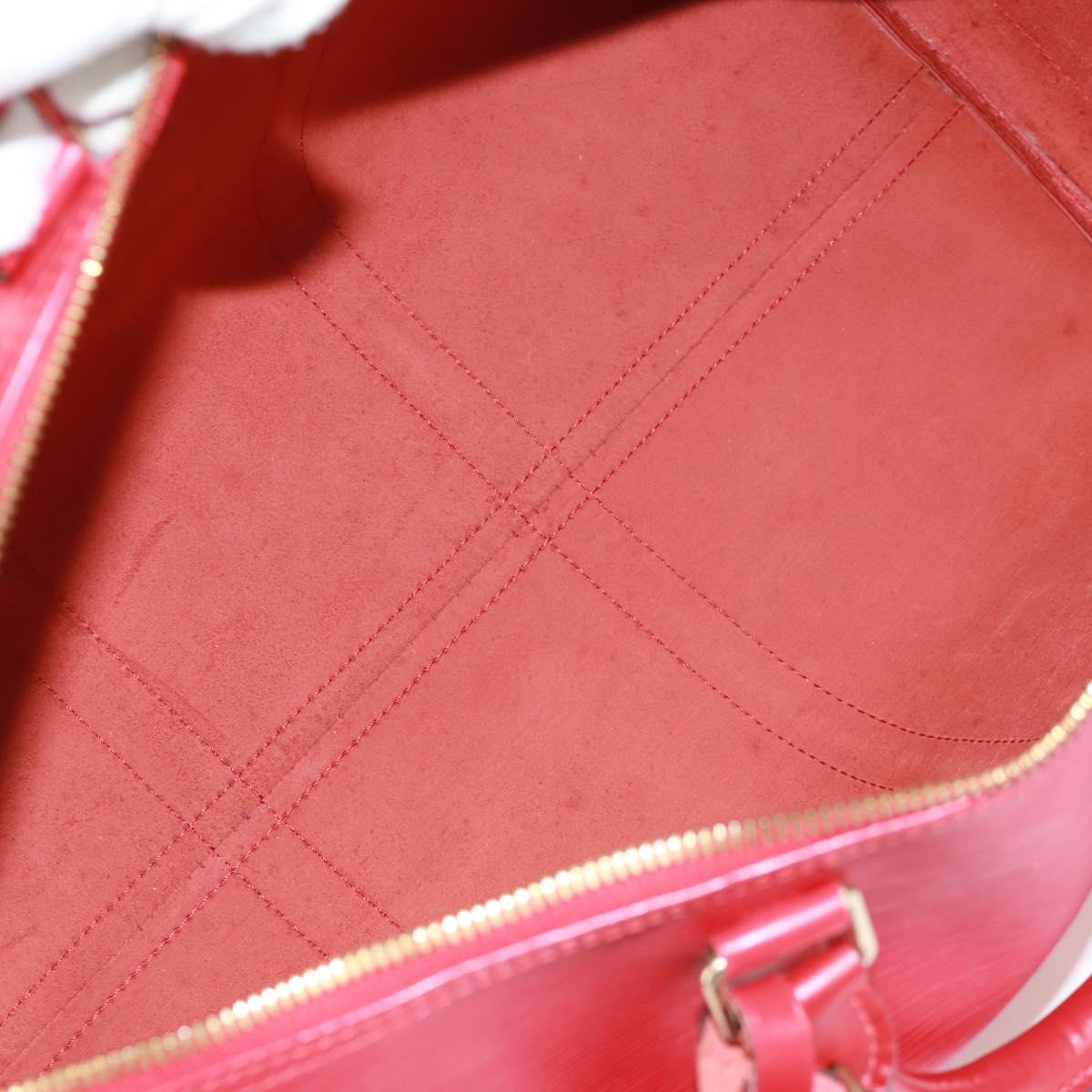LOUIS VUITTON Epi Keepall 50 Boston Bag Red M42967 LV Auth am10702V
