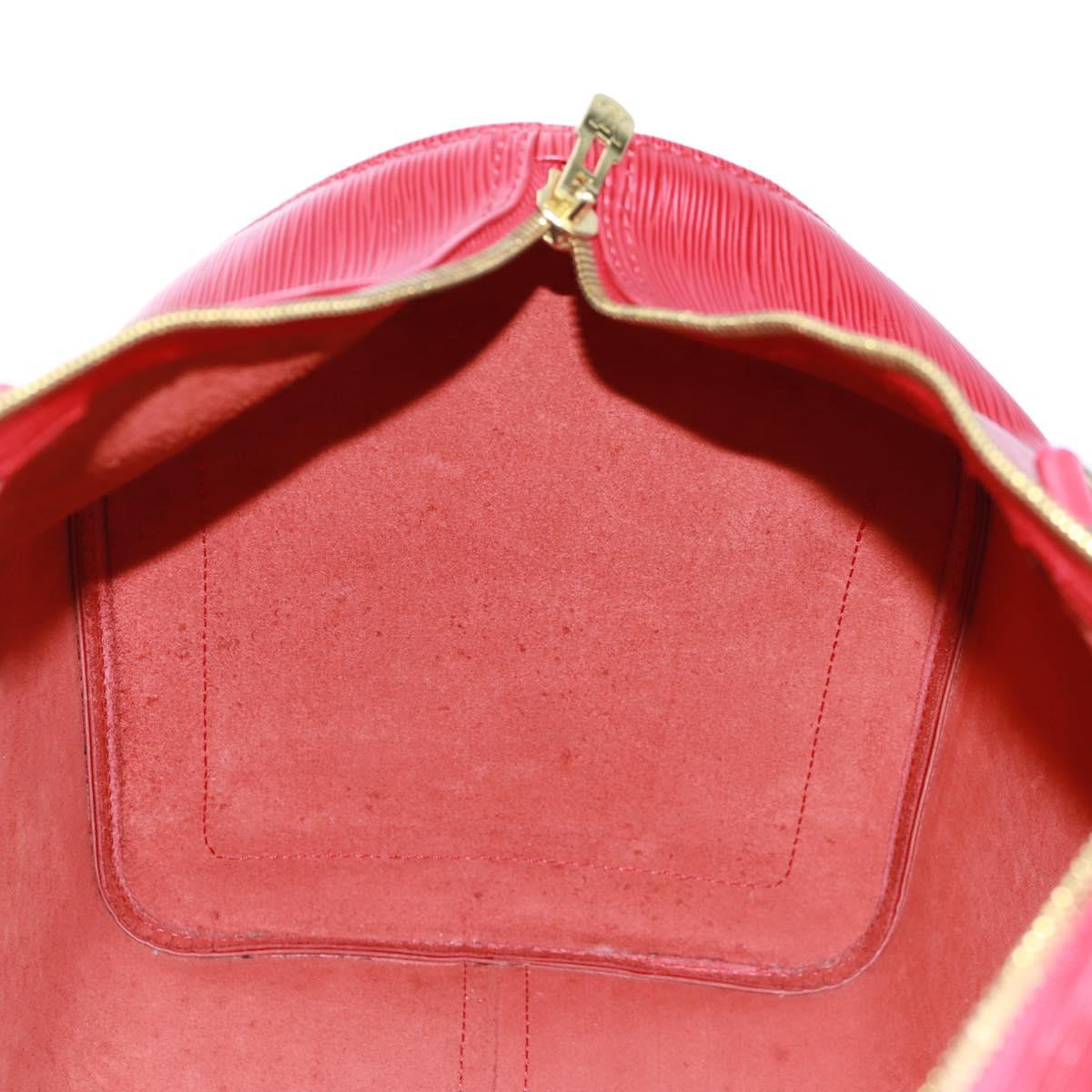 LOUIS VUITTON Epi Keepall 50 Boston Bag Red M42967 LV Auth am10702V