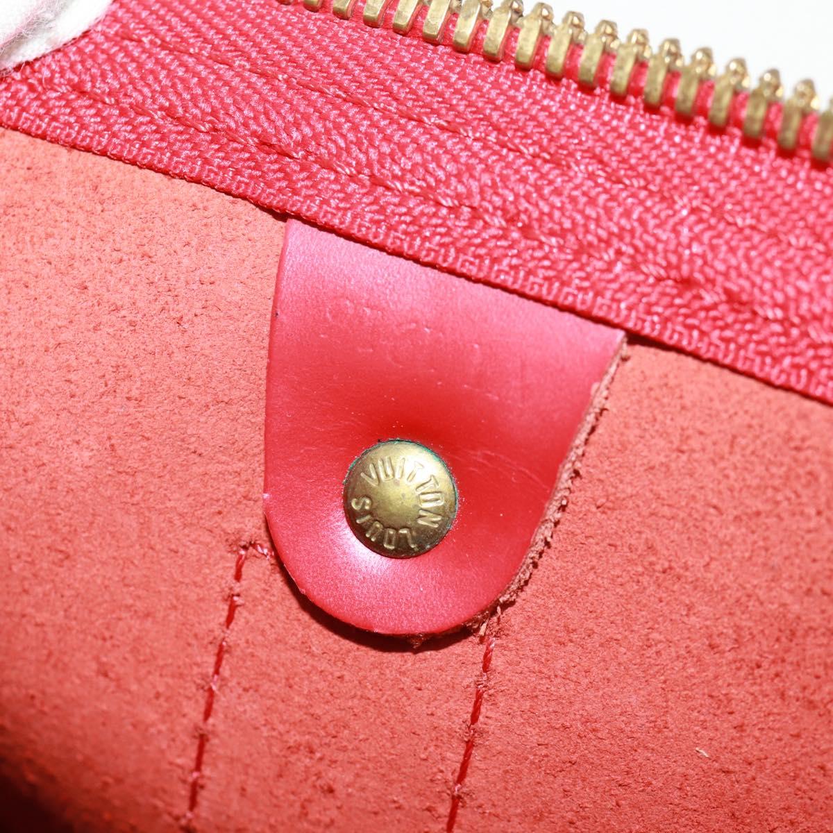 LOUIS VUITTON Epi Keepall 50 Boston Bag Red M42967 LV Auth am10702V