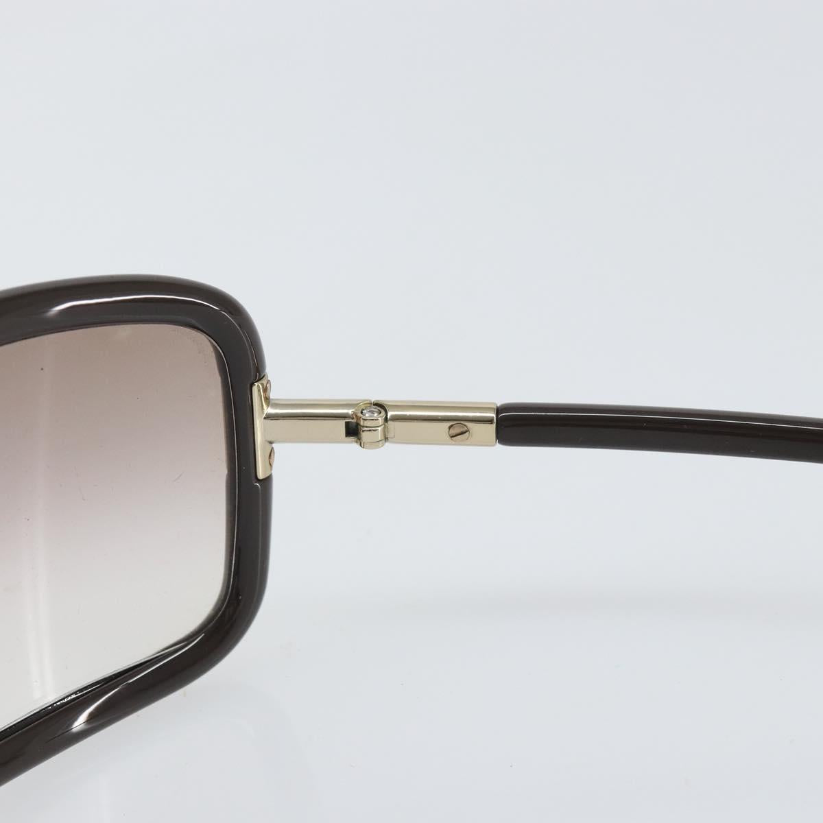 GUCCI Sunglasses plastic Dark Brown Auth am10704