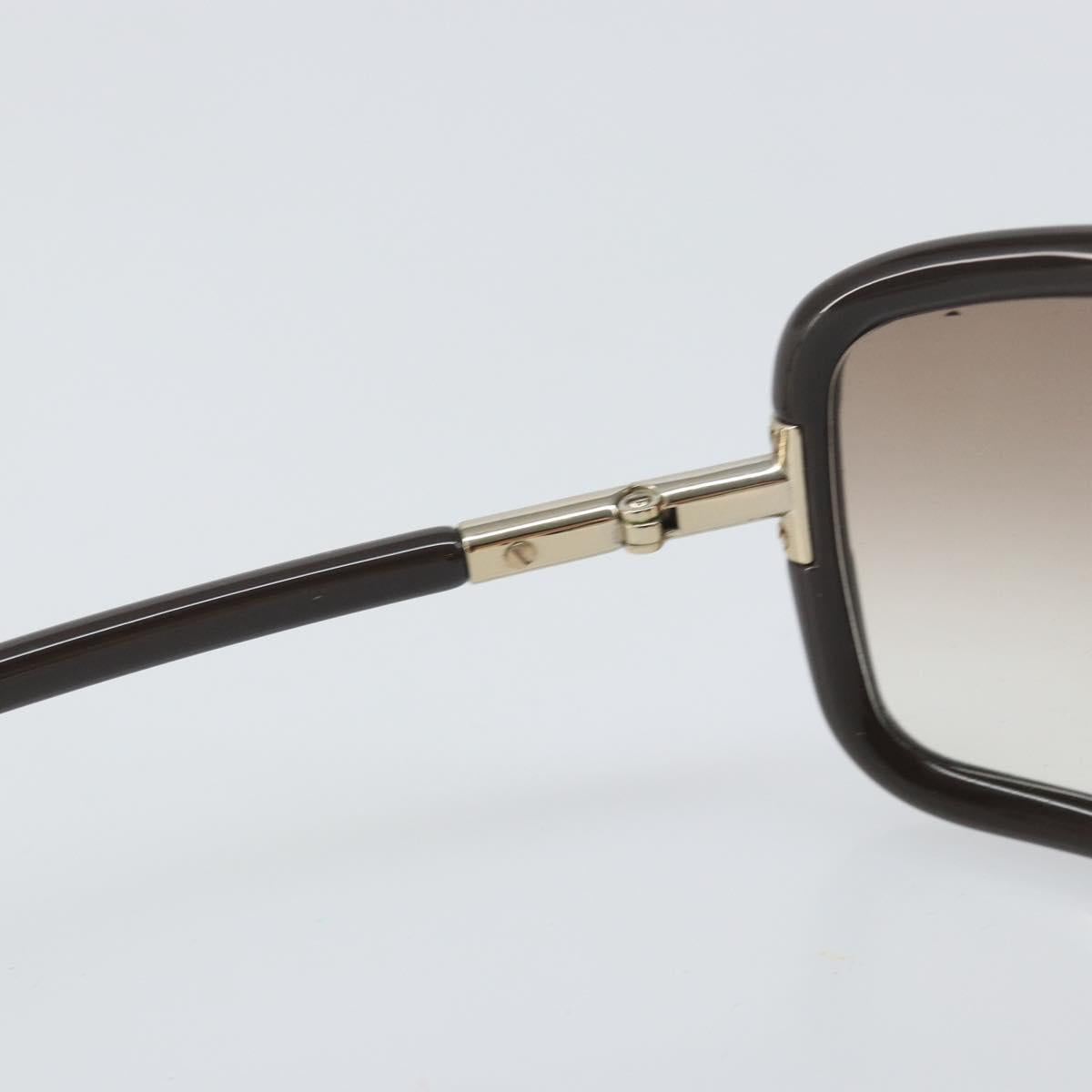 GUCCI Sunglasses plastic Dark Brown Auth am10704