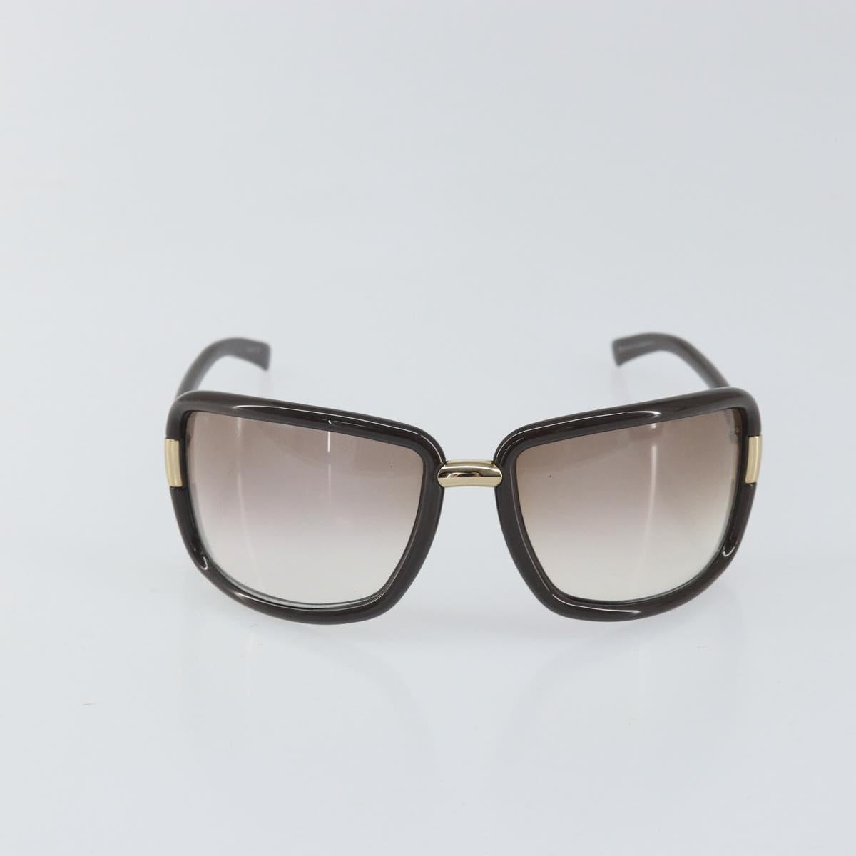 GUCCI Sunglasses plastic Dark Brown Auth am10704
