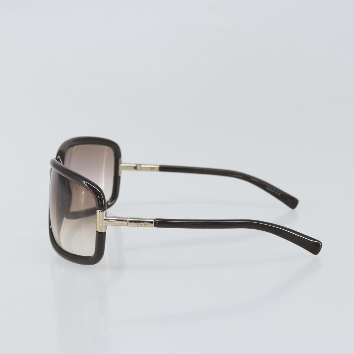 GUCCI Sunglasses plastic Dark Brown Auth am10704