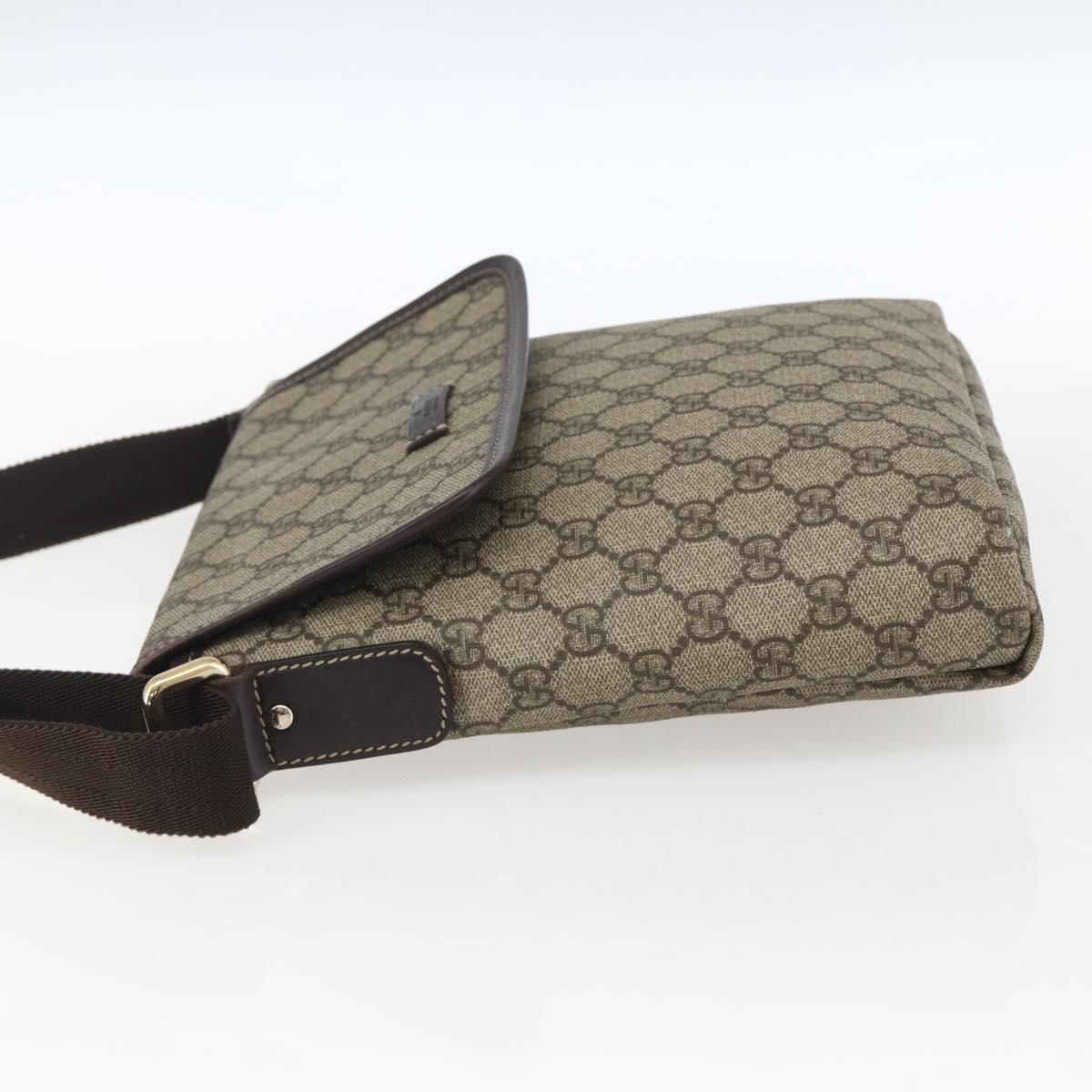 GUCCI GG Supreme Shoulder Bag PVC Beige Gold 223666 Auth am10708