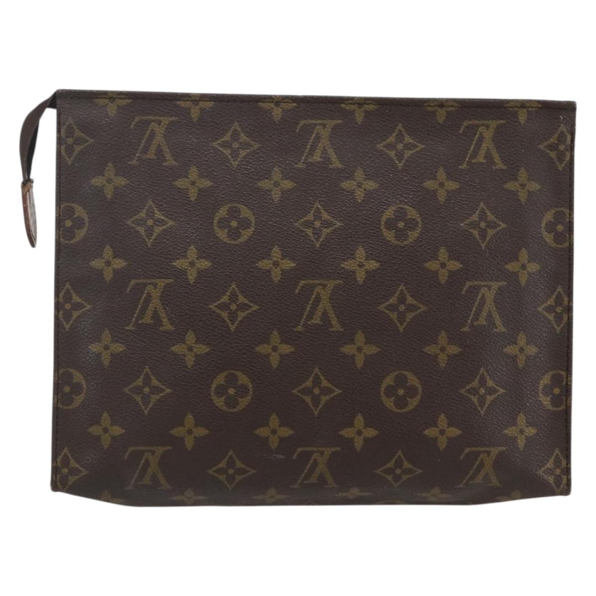 LOUIS VUITTON Monogram Poche Toilette 26 Pouch M47542 LV Auth am10716