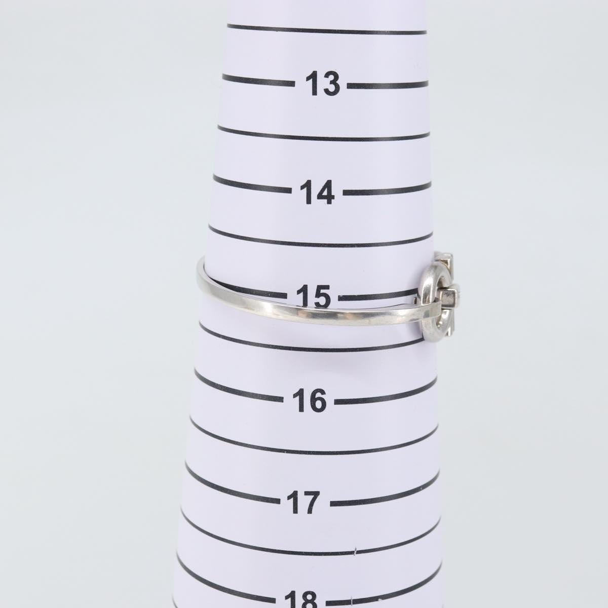 Salvatore Ferragamo Gancini Bracelet Ag925 M Silver Auth am10724V