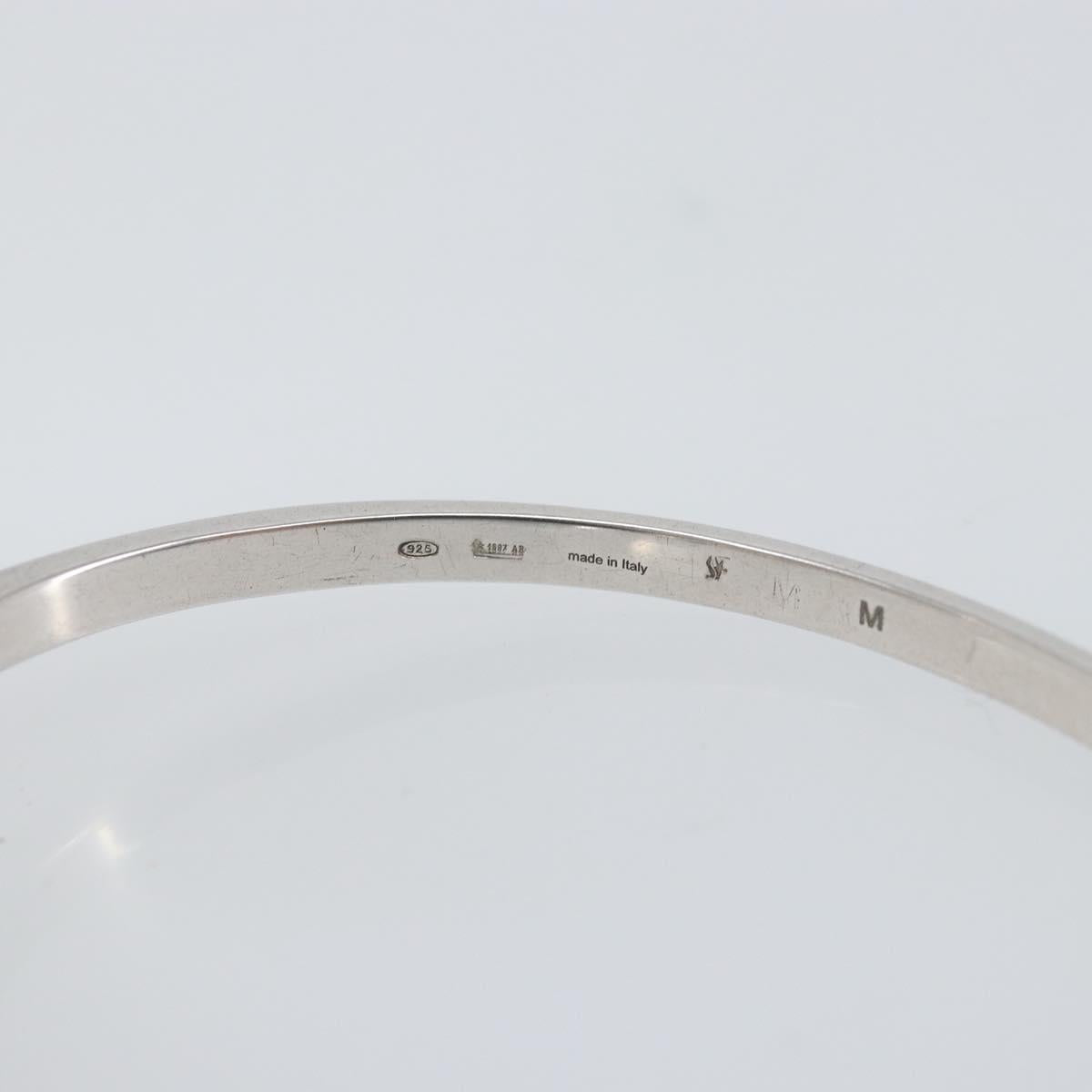 Salvatore Ferragamo Gancini Bracelet Ag925 M Silver Auth am10724V
