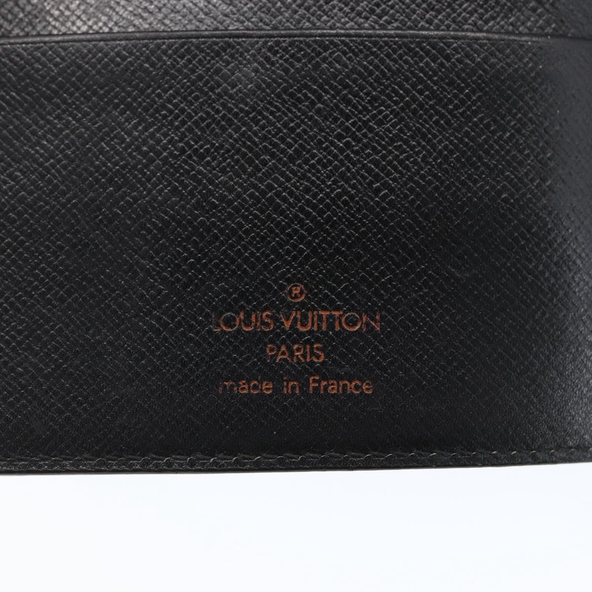 LOUIS VUITTON Epi Agenda MM Day Planner Cover Black R20042 LV Auth am10744