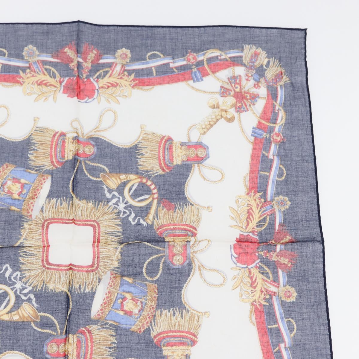 CELINE Handkerchief Cotton 2 Set Navy Red Auth am10748V