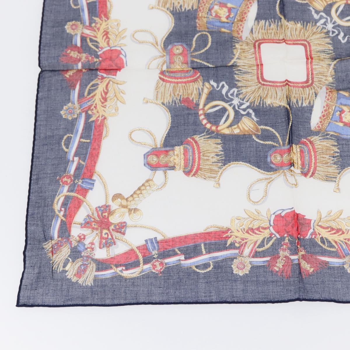 CELINE Handkerchief Cotton 2 Set Navy Red Auth am10748V