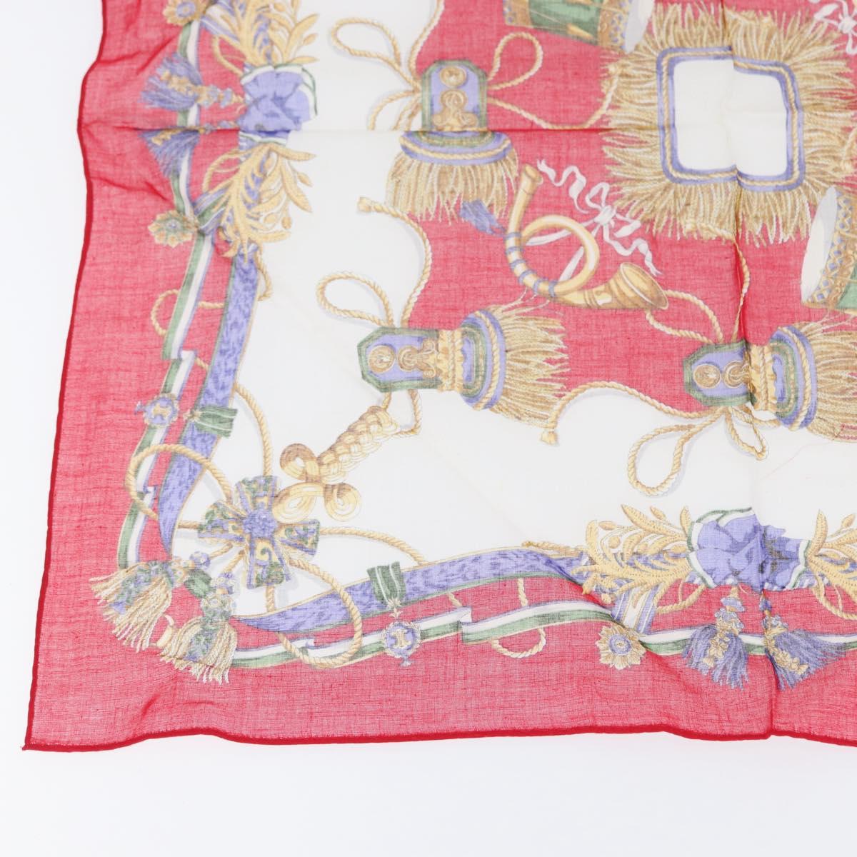 CELINE Handkerchief Cotton 2 Set Navy Red Auth am10748V