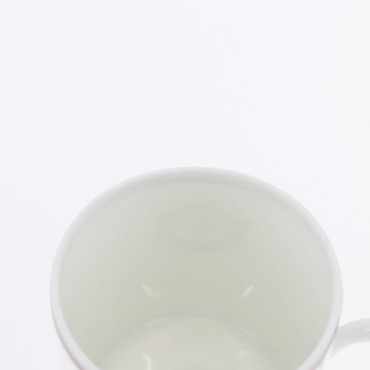HERMES Schoendunkle Platinum Cup and Saucer Set of 2 Pottery Auth am10750SAV