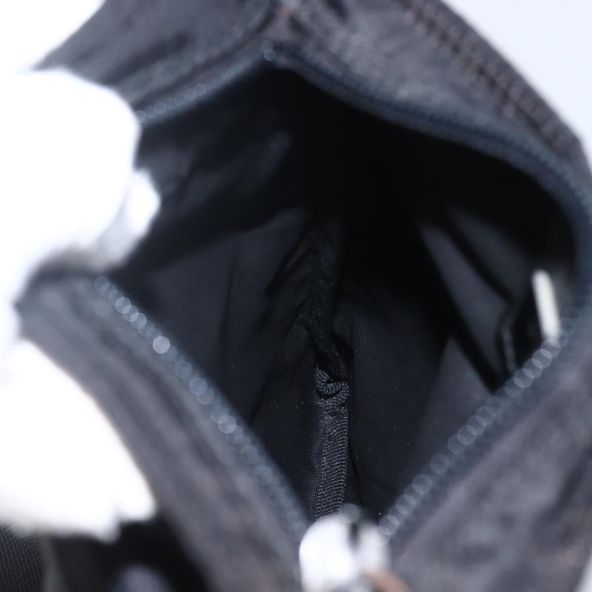 PRADA Shoulder Bag Nylon Black Silver Auth am10762