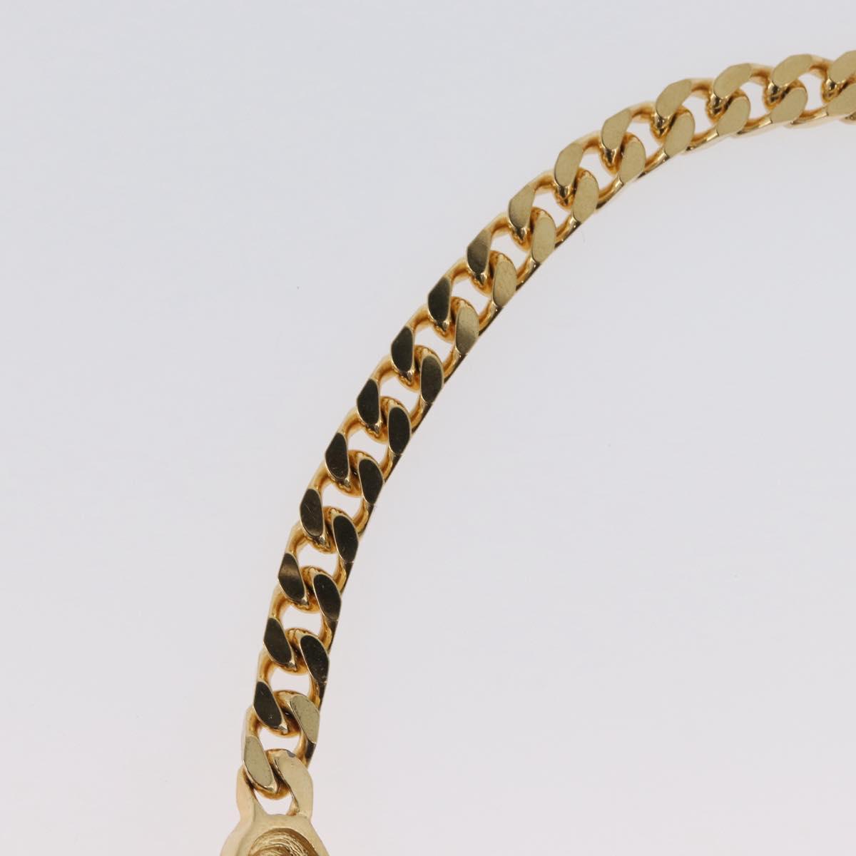 Christian Dior Color stone rhinestone Necklace metal 2 Set Gold Auth am10776V