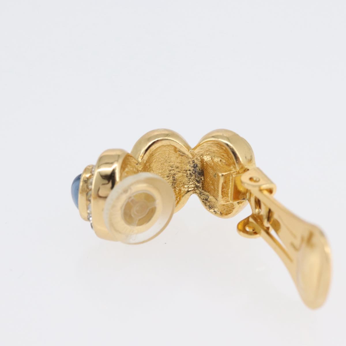 Christian Dior Color stone rhinestone Necklace metal 2 Set Gold Auth am10776V