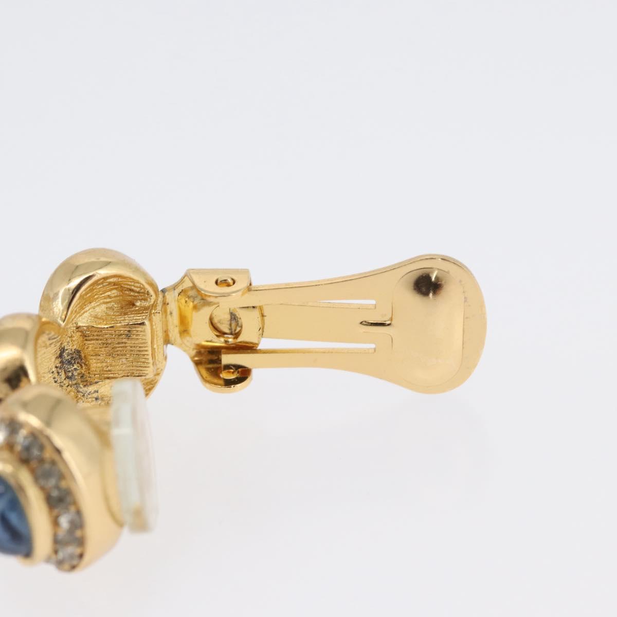 Christian Dior Color stone rhinestone Necklace metal 2 Set Gold Auth am10776V