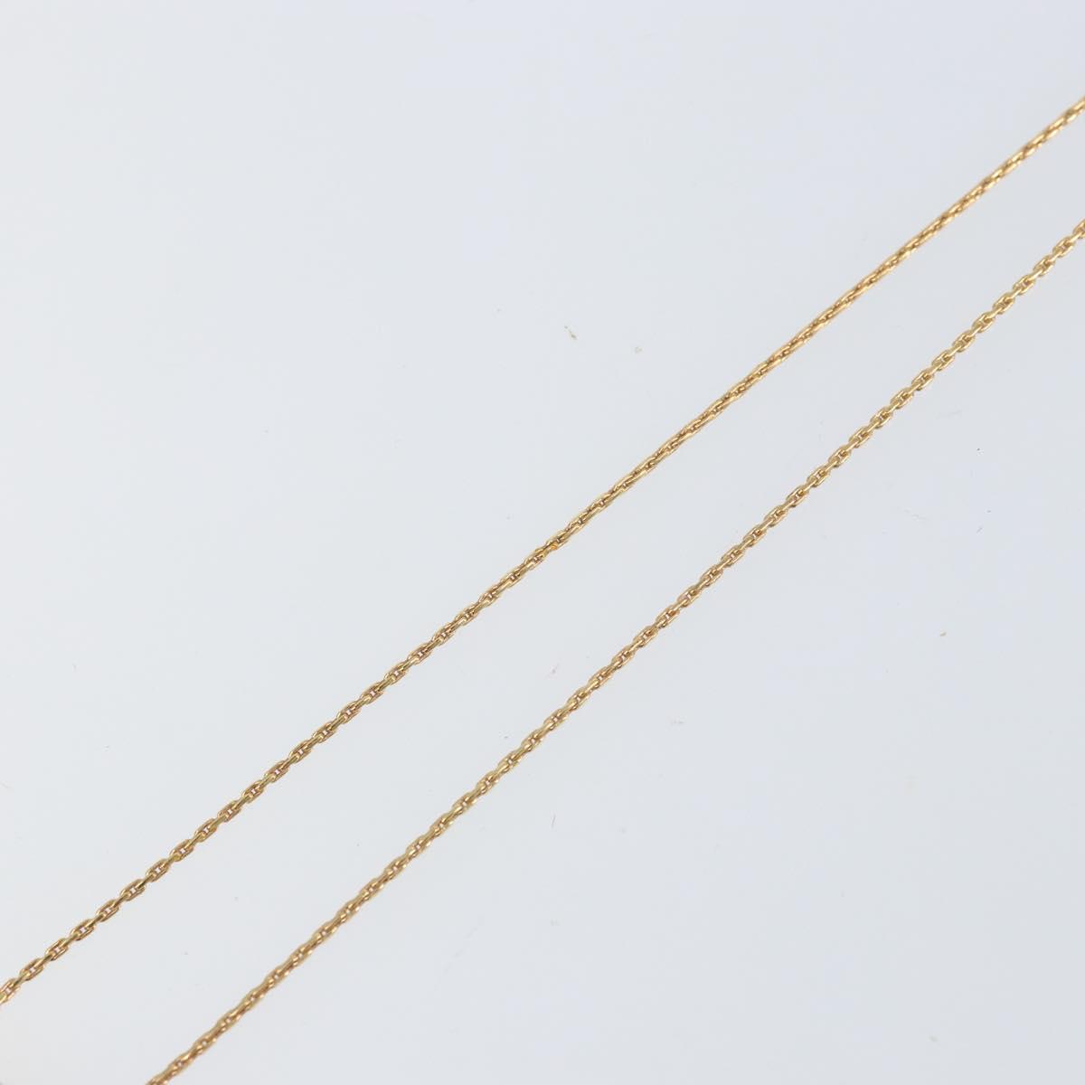 Christian Dior Color Stone Rhinestone Necklace metal Gold Auth am10778V