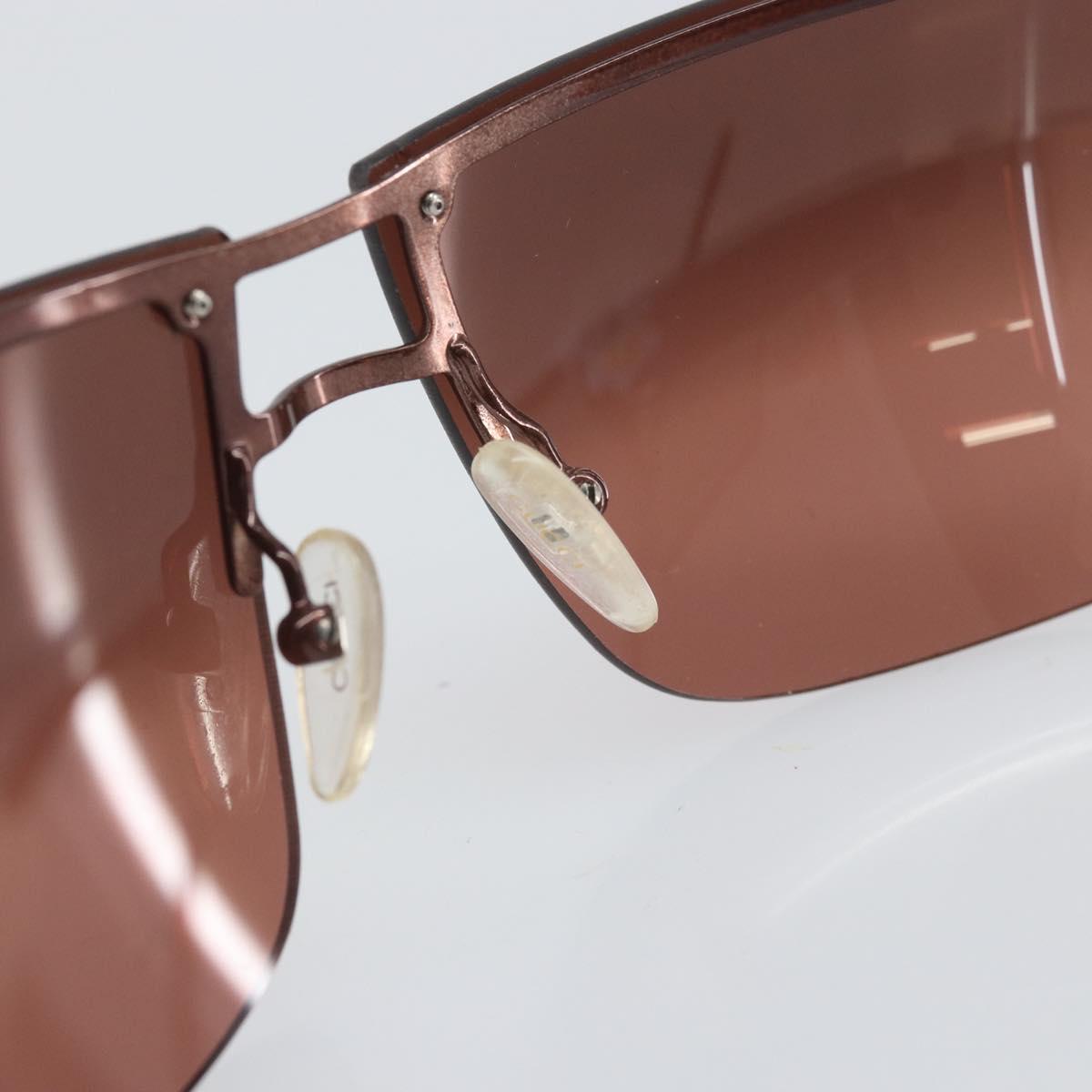 GUCCI Rimless Sunglasses plastic Brown Auth am10785